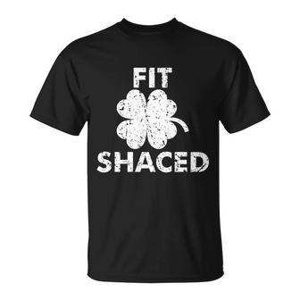 Fit Shaced Funny St Patricks Day Irish Clover Beer Drinking Tshirt Unisex T-Shirt - Monsterry CA