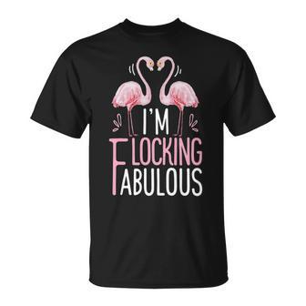 Im Flocking Fabulous Pink Flamingo T-shirt - Thegiftio UK