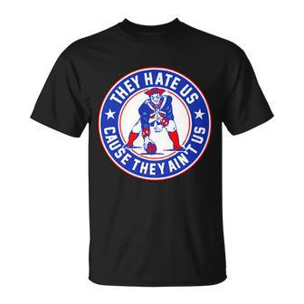 Football Champions They Hate Us Cause They Aint Us New England T-shirt - Thegiftio UK