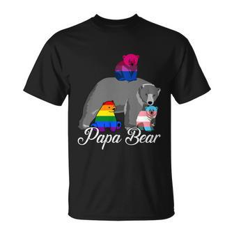 Free Dad Hugs Proud Papa Bear Lgbt Gay Pride Lgbtq Funny Gift Unisex T-Shirt - Monsterry AU