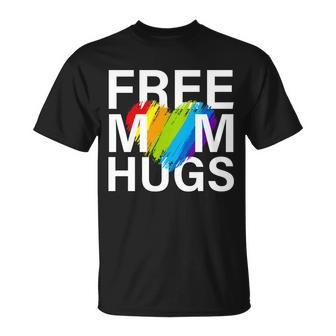 Free Mom Hugs Lgbt Heart Unisex T-Shirt - Monsterry DE