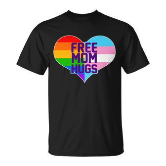 Free Mom Hugs Lgbt Support V2 Unisex T-Shirt - Monsterry UK