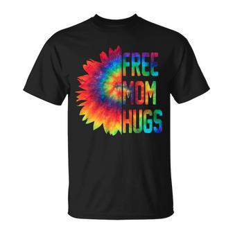 Free Mom Hugs Tie Dye Sunflower Unisex T-Shirt - Monsterry DE