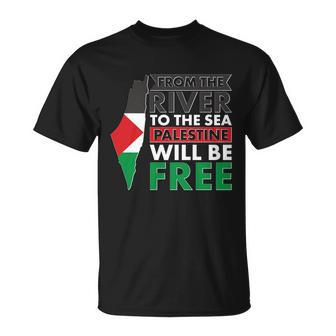 From The River To The Sea Palestine Will Be Free Tshirt Unisex T-Shirt - Monsterry