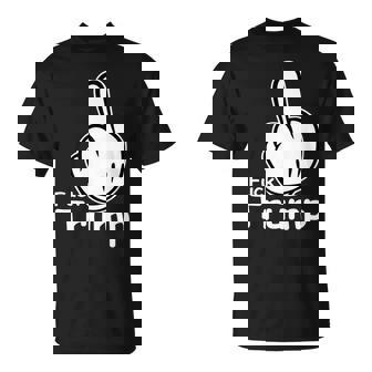 Fuck Trump Cartoon Middle Finger Resist Anti Trump T-shirt - Thegiftio