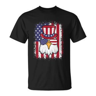 Funny 4Th Of July American Flag Patriotic Eagle Usa Unisex T-Shirt - Monsterry DE