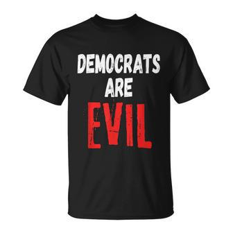 Funny Anti Biden Democrats Are Evil Impeach Nancy Pelosi Anti Adam Schiff Unisex T-Shirt - Monsterry DE