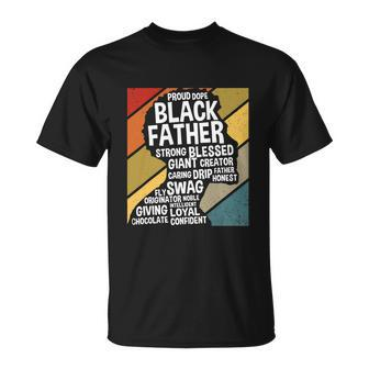 Funny Black Dad Black Fathers Black History Dope Unisex T-Shirt - Monsterry