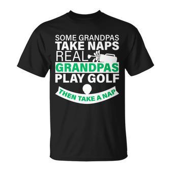 Funny Golf Grandpa Unisex T-Shirt - Monsterry