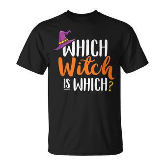 Funny Grammar Halloween Teachers Which Witch Is Which Unisex T-Shirt - Seseable