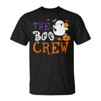 Funny Halloween For Kids Boys Girls The Boo Crew Unisex T-Shirt - Seseable