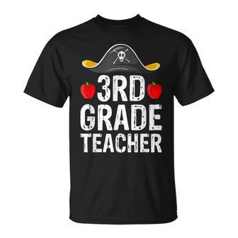 Funny Halloween Pirate 3Rd Grade Teacher Gift Men Women T-shirt Graphic Print Casual Unisex Tee - Thegiftio UK