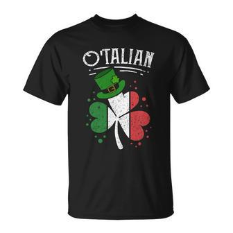 Funny Otalian Funny Italian Irish Relationship Gift Funny St Patricks Day Gift Unisex T-Shirt - Monsterry UK