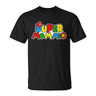 Funny Super Mommio Mothers Day Gamer Tshirt Unisex T-Shirt - Monsterry UK