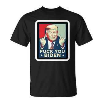 Funny Trump Hope Design Fuck You Biden Unisex T-Shirt - Monsterry