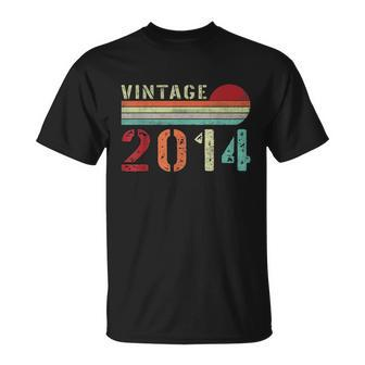 Funny Vintage 2014 Gift Funny 8 Years Old Boys And Girls 8Th Birthday Gift Unisex T-Shirt - Monsterry CA