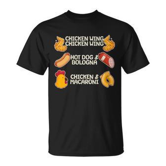Funny Viral Chicken Wing Song Meme Unisex T-Shirt - Monsterry UK