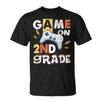 Game On 2Nd Grade Gamer Back To School Second Grade T-shirt - Thegiftio UK