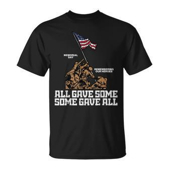 All Gave Some Some Gave All Soldiers Us Flag Memorial Day T-shirt - Thegiftio UK