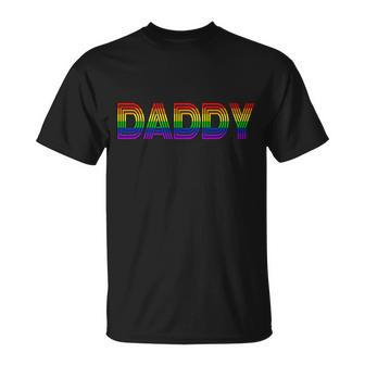 Gay Pride Proud Daddy Lgbt Unisex T-Shirt - Monsterry DE
