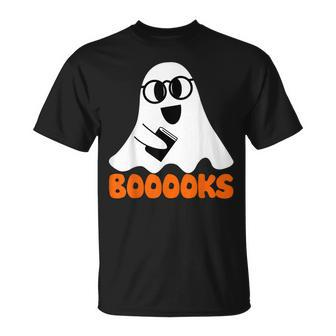 Ghost Booooks Halloween Boo Teacher And Reading Books V3 T-shirt - Thegiftio UK