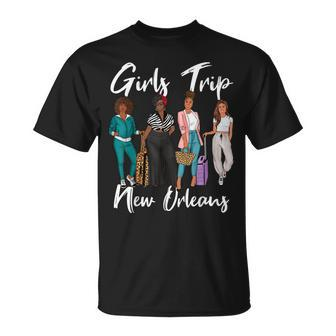 Girls Trip New Orleans For Melanin Afro Black Vacation T-shirt - Thegiftio UK