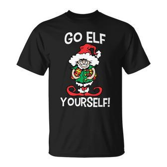 Go Elf Yourself Funny Christmas Tshirt Unisex T-Shirt - Monsterry UK
