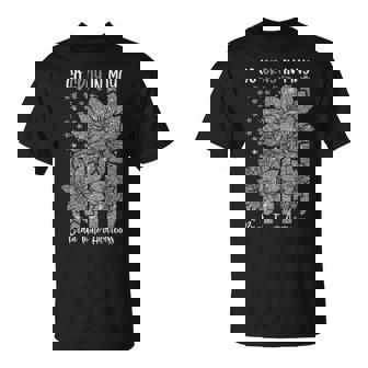Go Gray In May Brain Cancer Tumor Gray Us Flag Sunflower T-shirt - Thegiftio