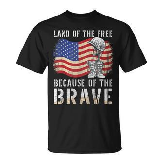 God Bless America Eagle Land Of The Free Home Of The Brave T-shirt - Thegiftio UK