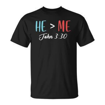 God Follower Jesus Believer Bible Verse Quotes John 330 Christian Unisex T-Shirt | Mazezy