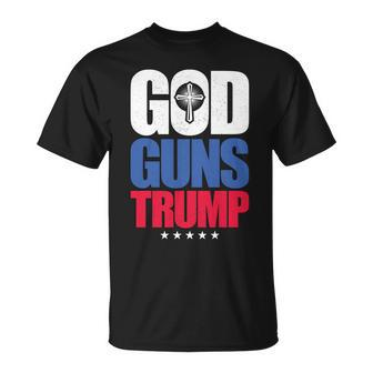 God Guns & Donald Trump V2 Unisex T-Shirt - Monsterry DE