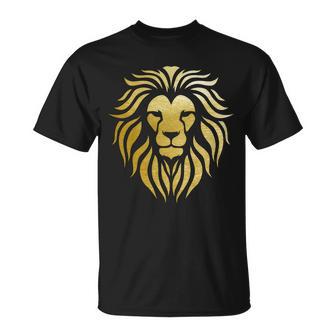 Golden King Lion Tshirt Unisex T-Shirt - Monsterry AU