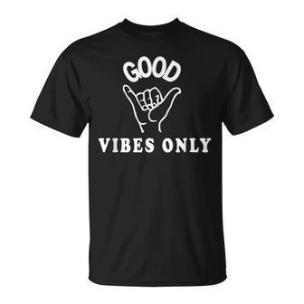 Good Vibes Only Vintage Positive Mind V2 Unisex T-Shirt - Seseable