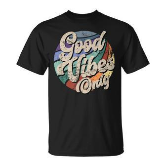 Good Vibes Only Vintage Positive Mind V3 Unisex T-Shirt - Seseable