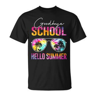 Goodbye School Hello Summer Teacher Cool Last Day Of School T-shirt - Thegiftio UK