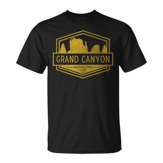 Grand Canyon National Park Arizona Retro Unisex T-Shirt - Seseable