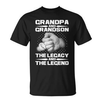 Grandpa And Grandson The Legacy The Legend Tshirt Unisex T-Shirt - Monsterry DE