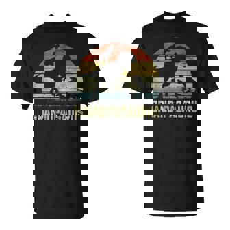 Grandpa Saurus Rex Dinosaur Grandpa 3 Matching T-shirt - Thegiftio