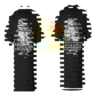 Grandpasaurus Rex Dinosaur Grandpa Saurus Matching V6 T-shirt - Thegiftio