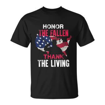 Great Honor The Fallen Veteran Themed Military Support T-Shirt - Thegiftio UK
