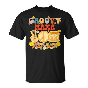 Groovy Mama Retro Matching Baby Shower T-shirt - Thegiftio UK