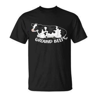 Ground Beef Funny Cow Unisex T-Shirt - Monsterry