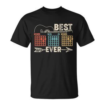 Guitarist Chords Best Dad Ever Tshirt Unisex T-Shirt - Monsterry DE