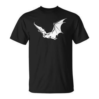 Halloween Bat Flying White Idea Gift For You Men Women T-shirt Graphic Print Casual Unisex Tee - Seseable