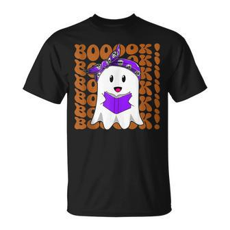 Halloween Booooks Ghost Reading Boo Read Books Library V2 T-shirt - Thegiftio UK