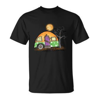 Halloween Camper Sublimation Halloween Day T-Shirt - Thegiftio UK