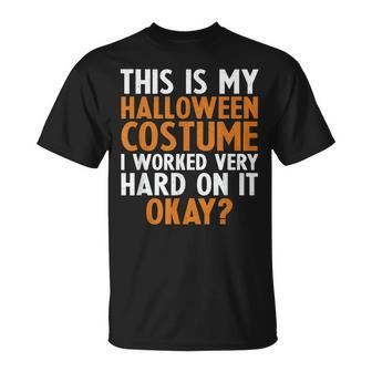 This Is My Halloween Costume Retro Vintage T-shirt - Thegiftio UK