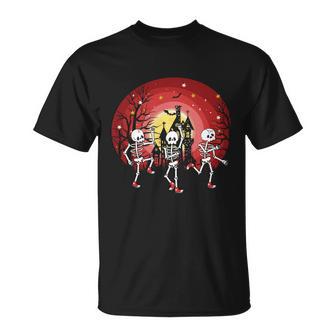 Halloween Dancing Skeletons Halloween Skeletons Min T-Shirt - Thegiftio UK