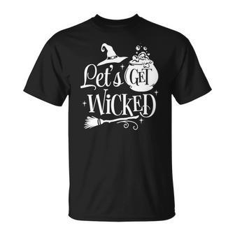 Halloween Let_S Get Wicked White Version For You Men Women T-shirt Graphic Print Casual Unisex Tee - Seseable