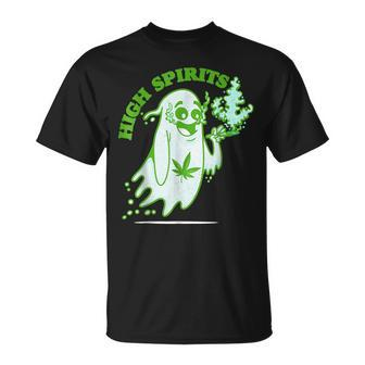 Halloween Marijuana Cannabis Ghost Weed Smokers T-shirt - Thegiftio UK